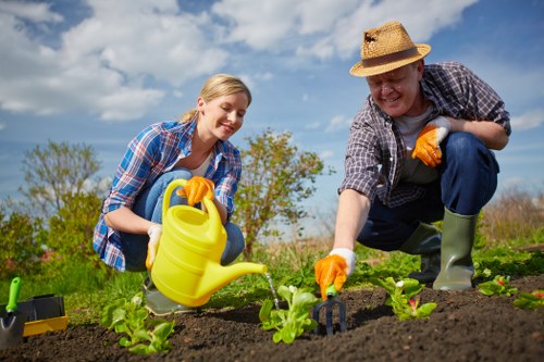 Local transfer station receiving landscaping waste for recycling